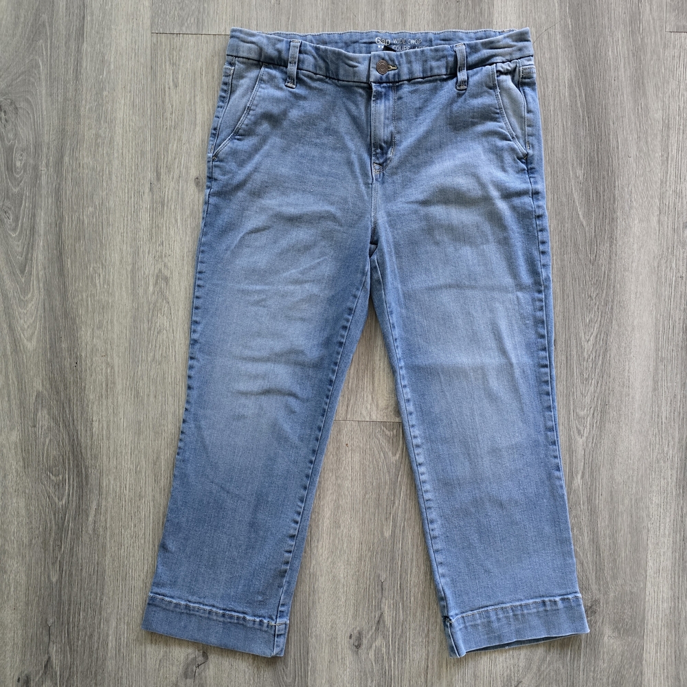 GAP Light Blue Wide Crop Jeans